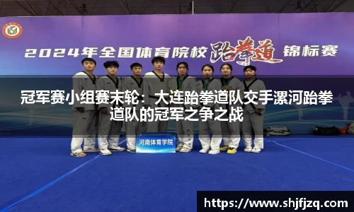 冠军赛小组赛末轮：大连跆拳道队交手漯河跆拳道队的冠军之争之战